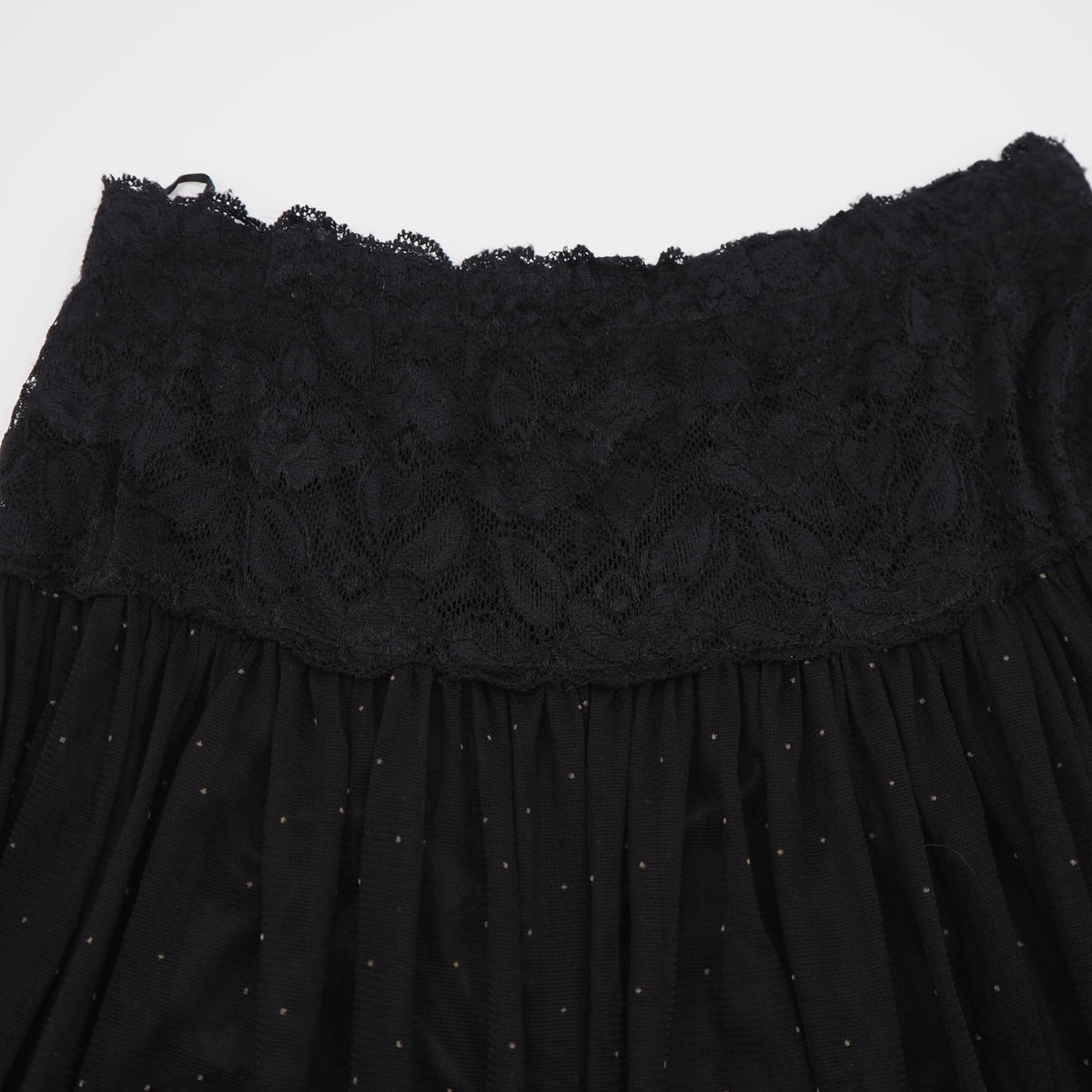 Mesh Layered Embroidaried Skirt