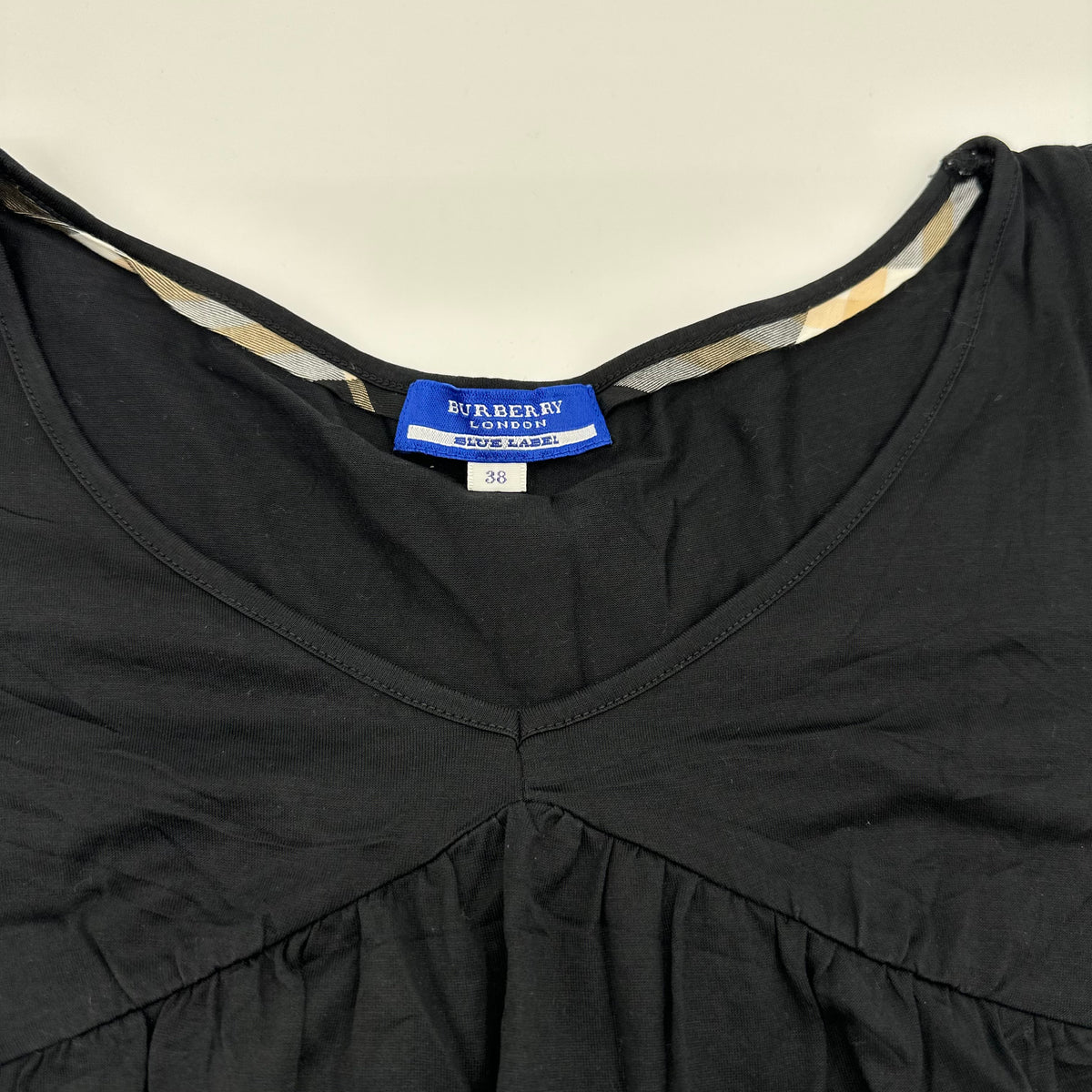 90s Burberry Puff Sleeves Top