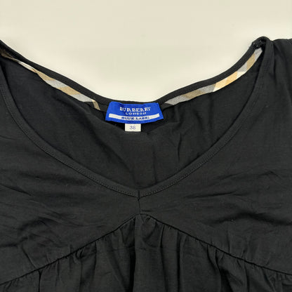 90s Burberry Puff Sleeves Top