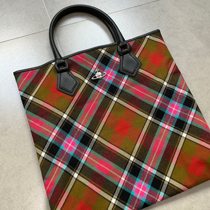 Vivienne Westwood Checked 2way Tote Bag