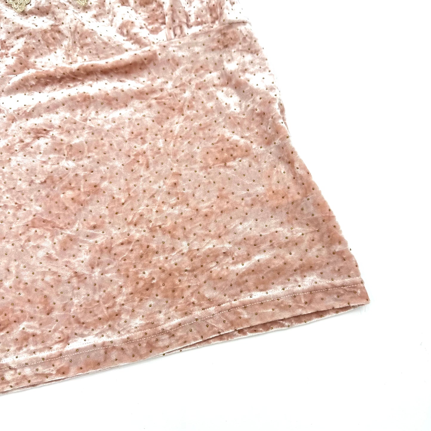 Velvet Gold Lace Tube Top