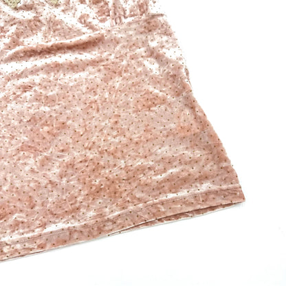 Velvet Gold Lace Tube Top