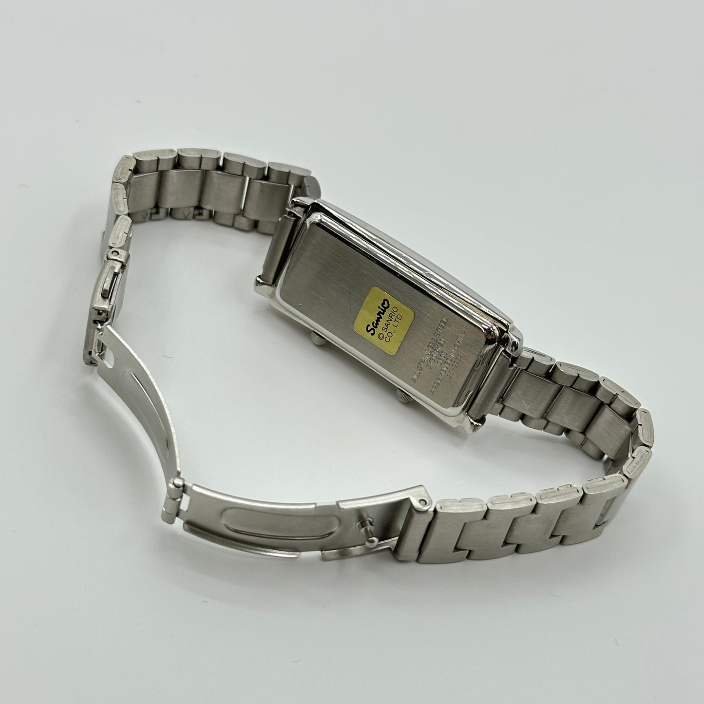 2006 Hello Kitty Rectangle Stainless Steel Bracelet Watch