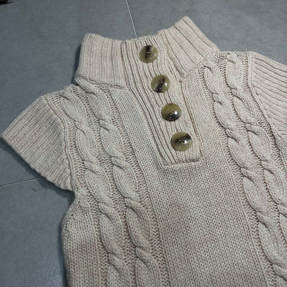 Button Up Knit Top