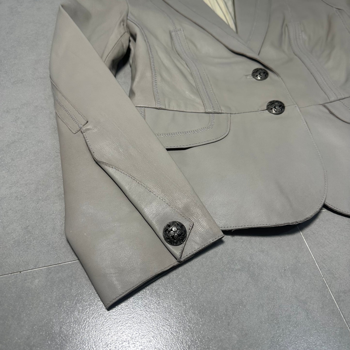 Genuine Leather Blazer