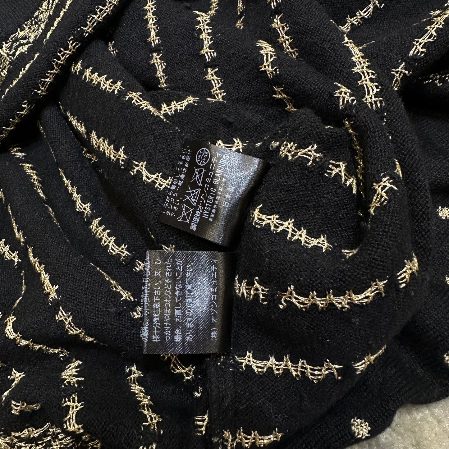 Hysteric Glamour FUCK Bear Knit Top