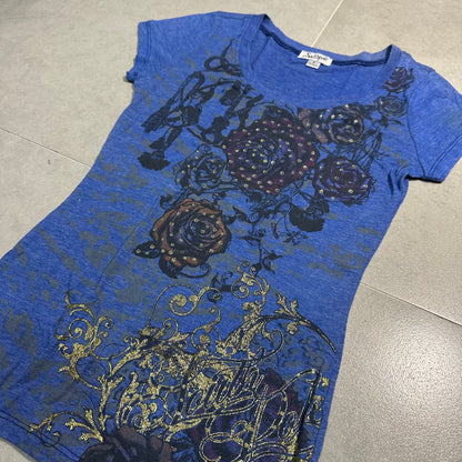 Floral Printed Short Sleeves Top