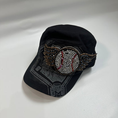 Beaded Baseball Messager Cap