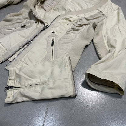 Zip Up Multi-Fabric Jacket