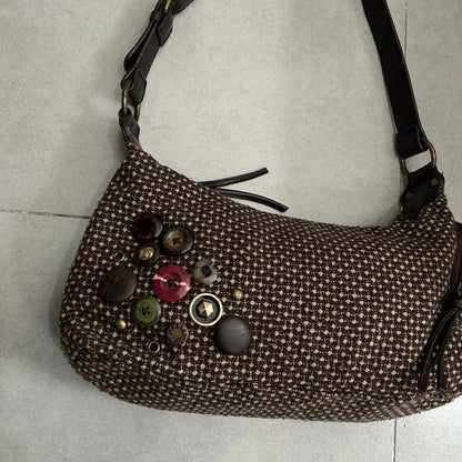 Button Polka Dot Hangbag
