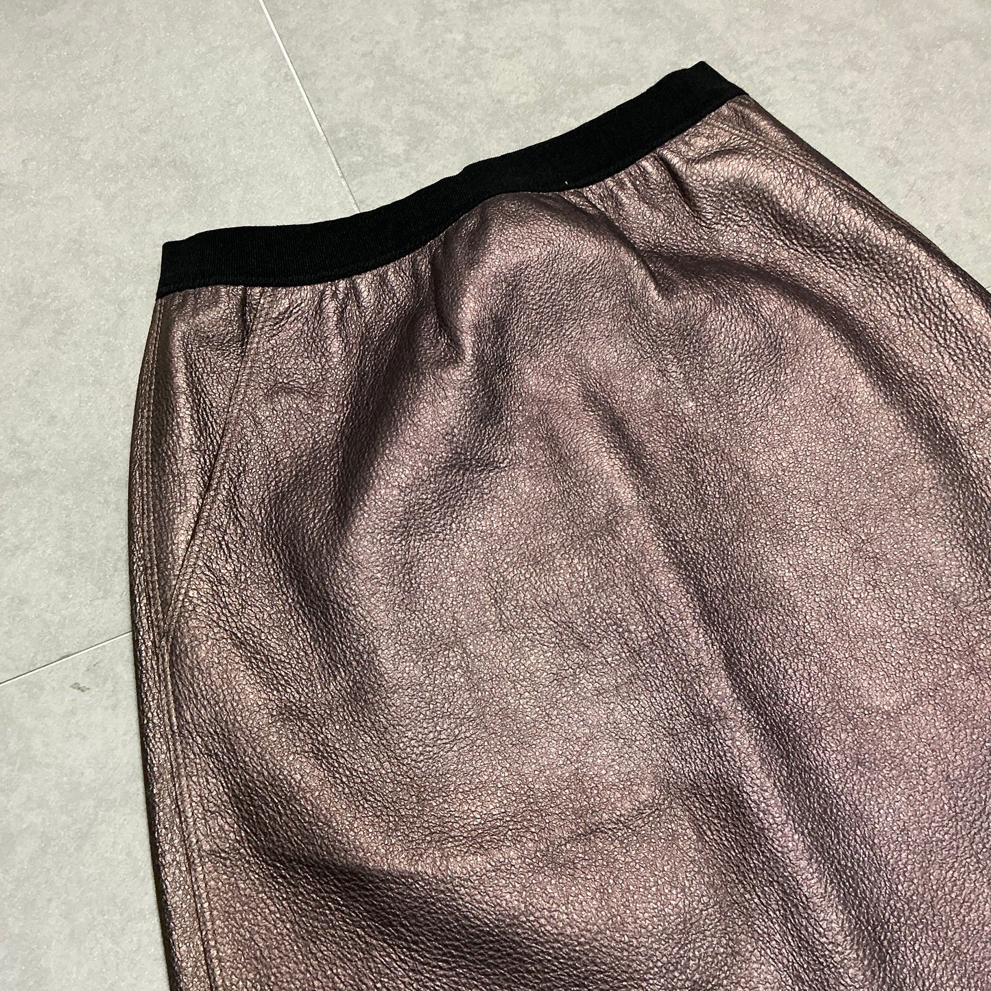 Marc Jacobs Leather Midi Skirt