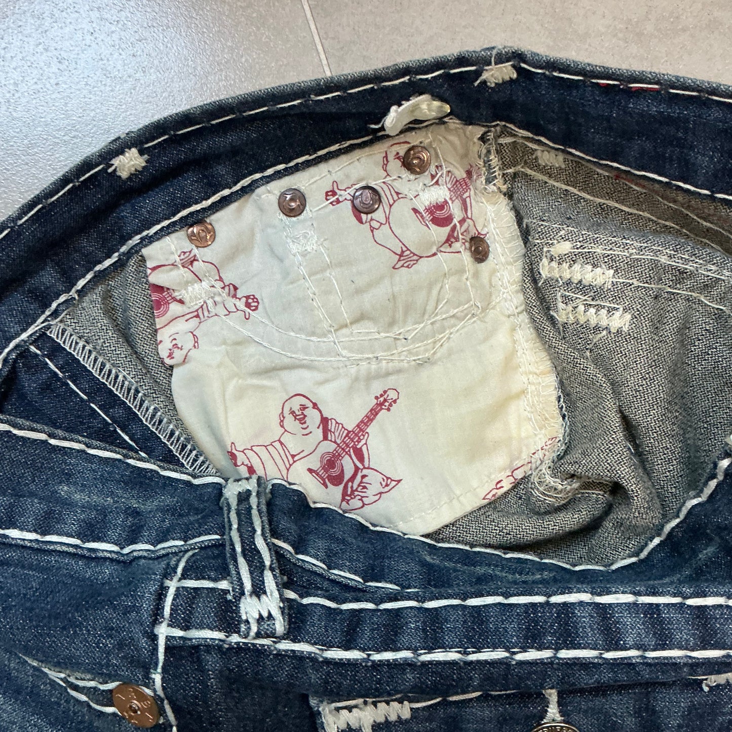 00s True Religion Girls Joey Super T World Tour Flare Jeans