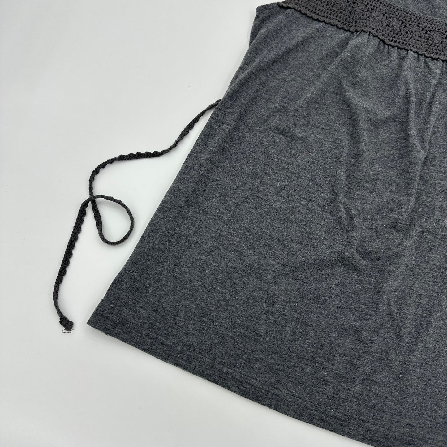 Tie up Knit Trim Tank