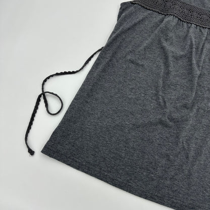 Tie up Knit Trim Tank