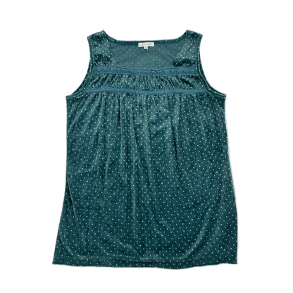 Velvet Polka Dot Tank Top