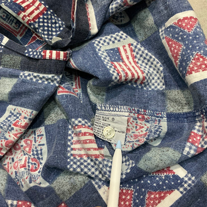 1993 Body Glove Americana Print Button Up Shirt