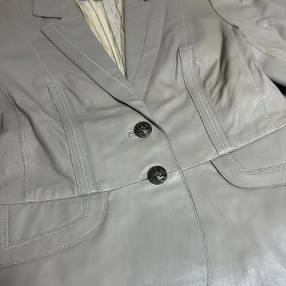 Genuine Leather Blazer