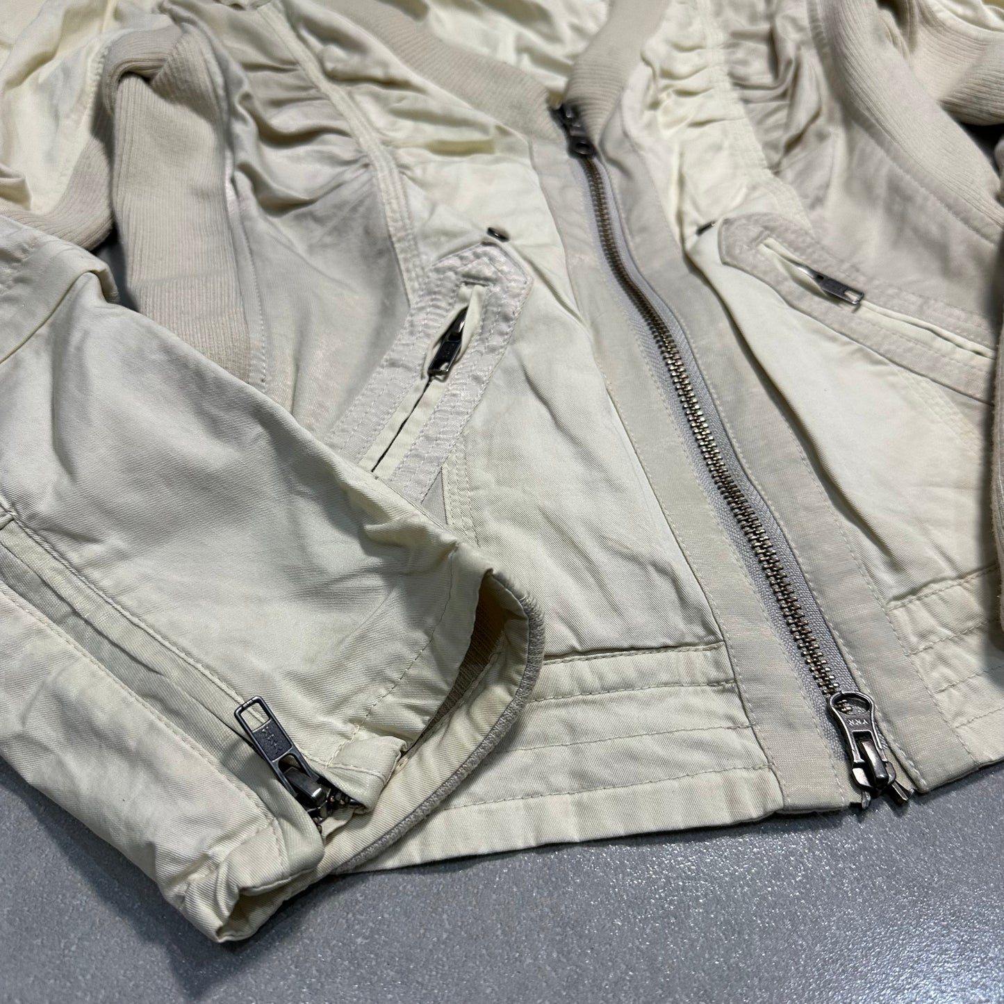 Zip Up Multi-Fabric Jacket