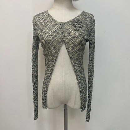Flower Knit Cardigan