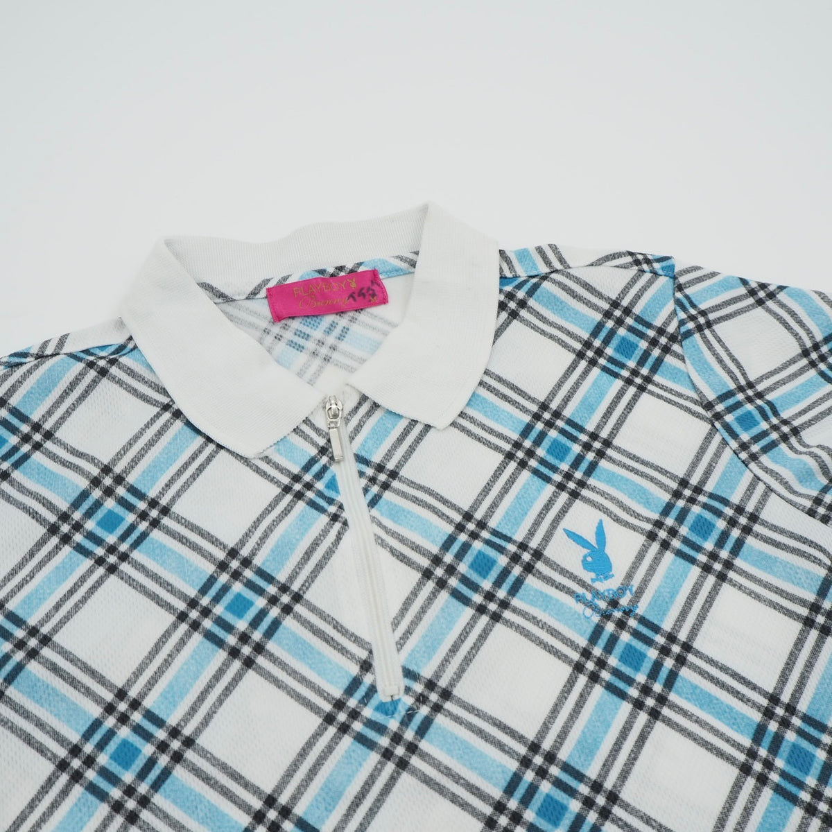 Playboy Plaided Collar Tee