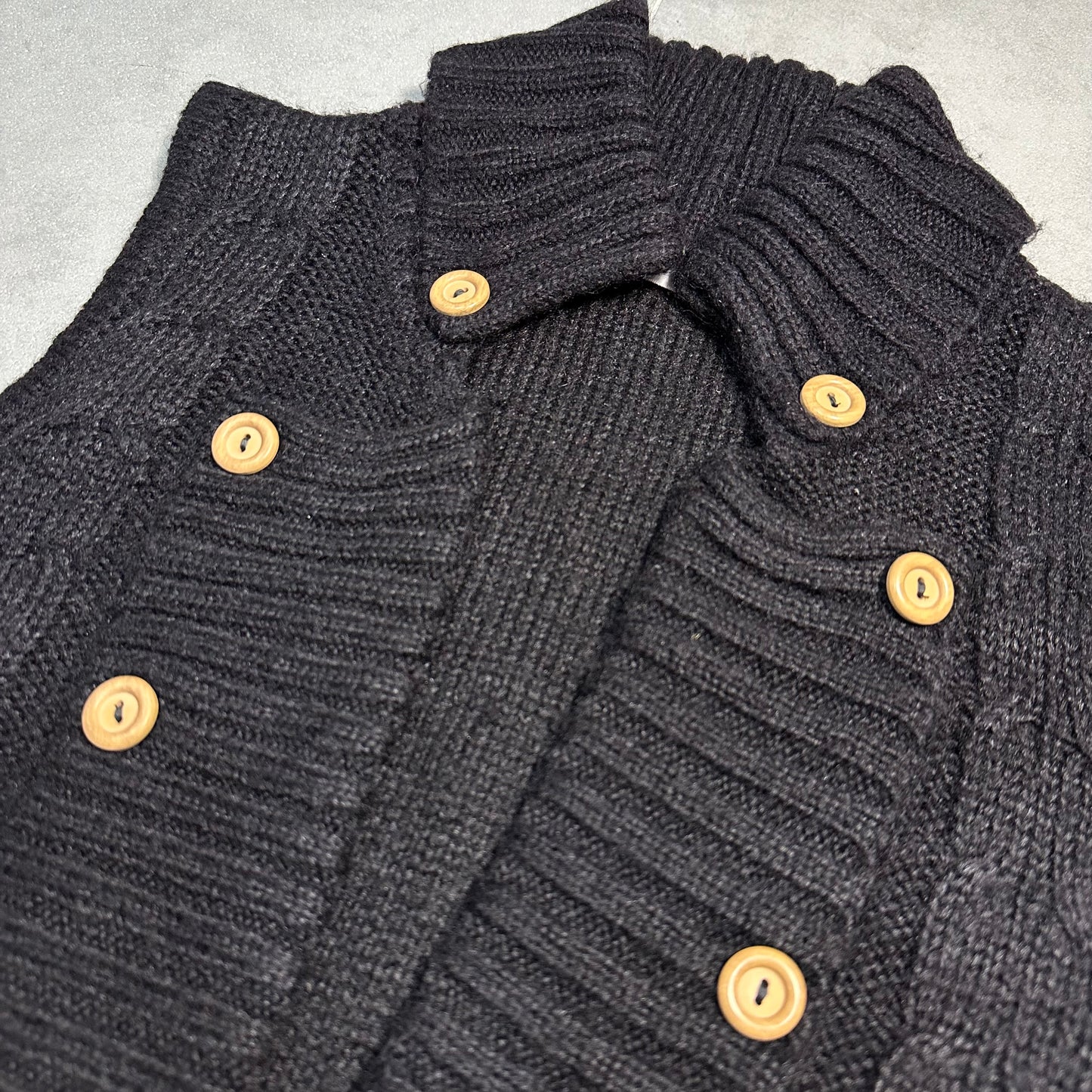 Button Up Knit Vest Cardigan