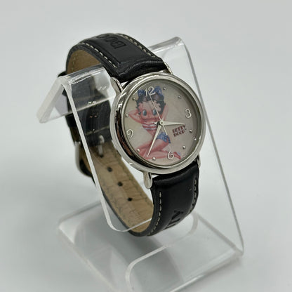 2004 Betty Boop Pin-Up Bikini Genuine Leather Quartz Wrist Watch