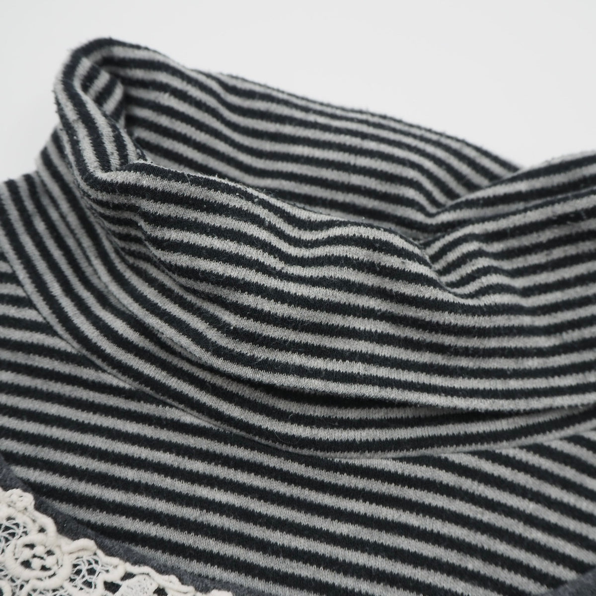 Layered Turtle Neck Velvet Top