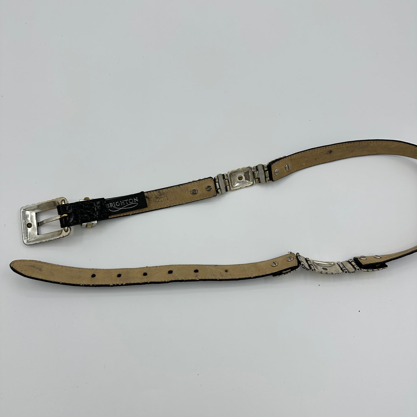 Brighton Two-Tone Croc Belt