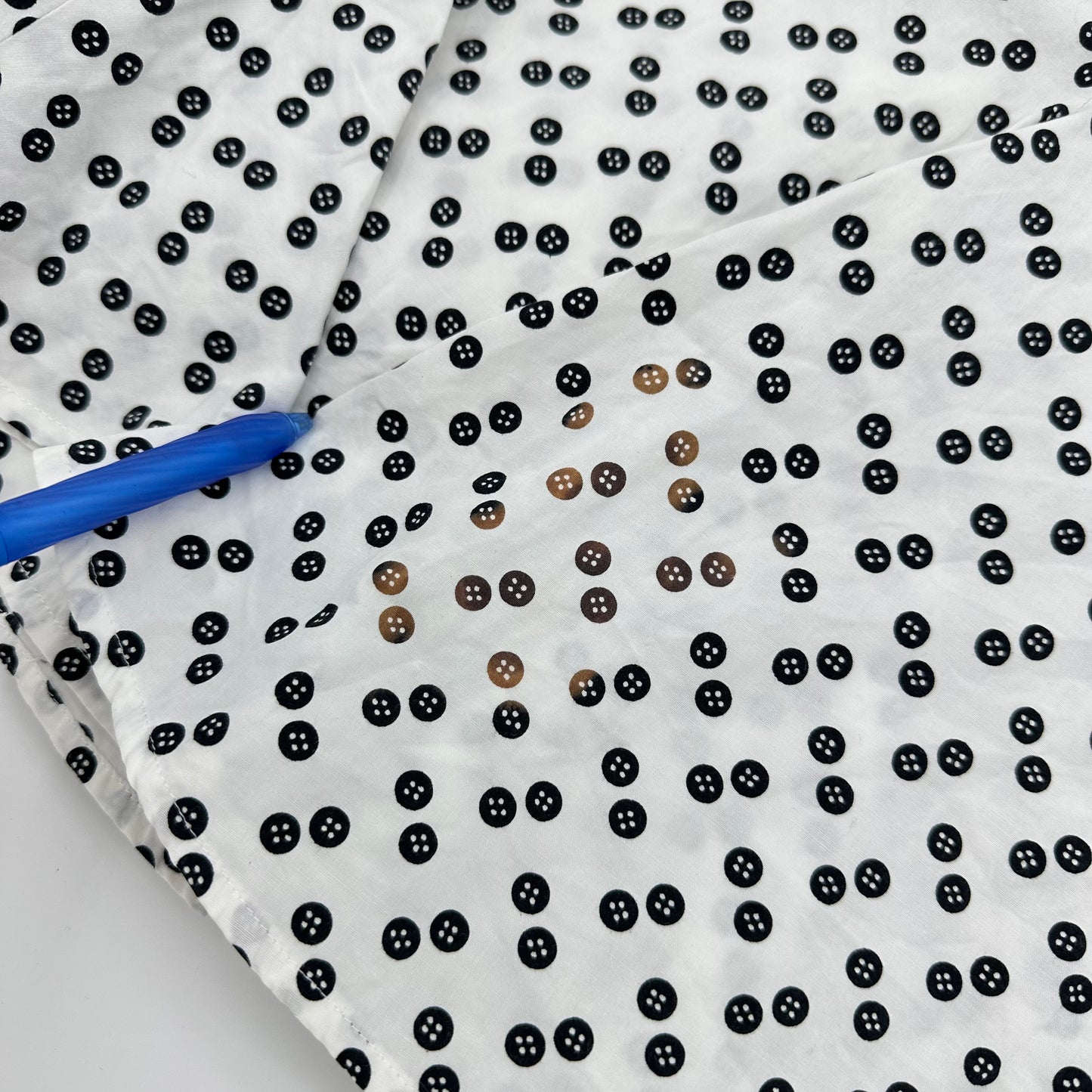 Button Graphic Polka Dot Skirt