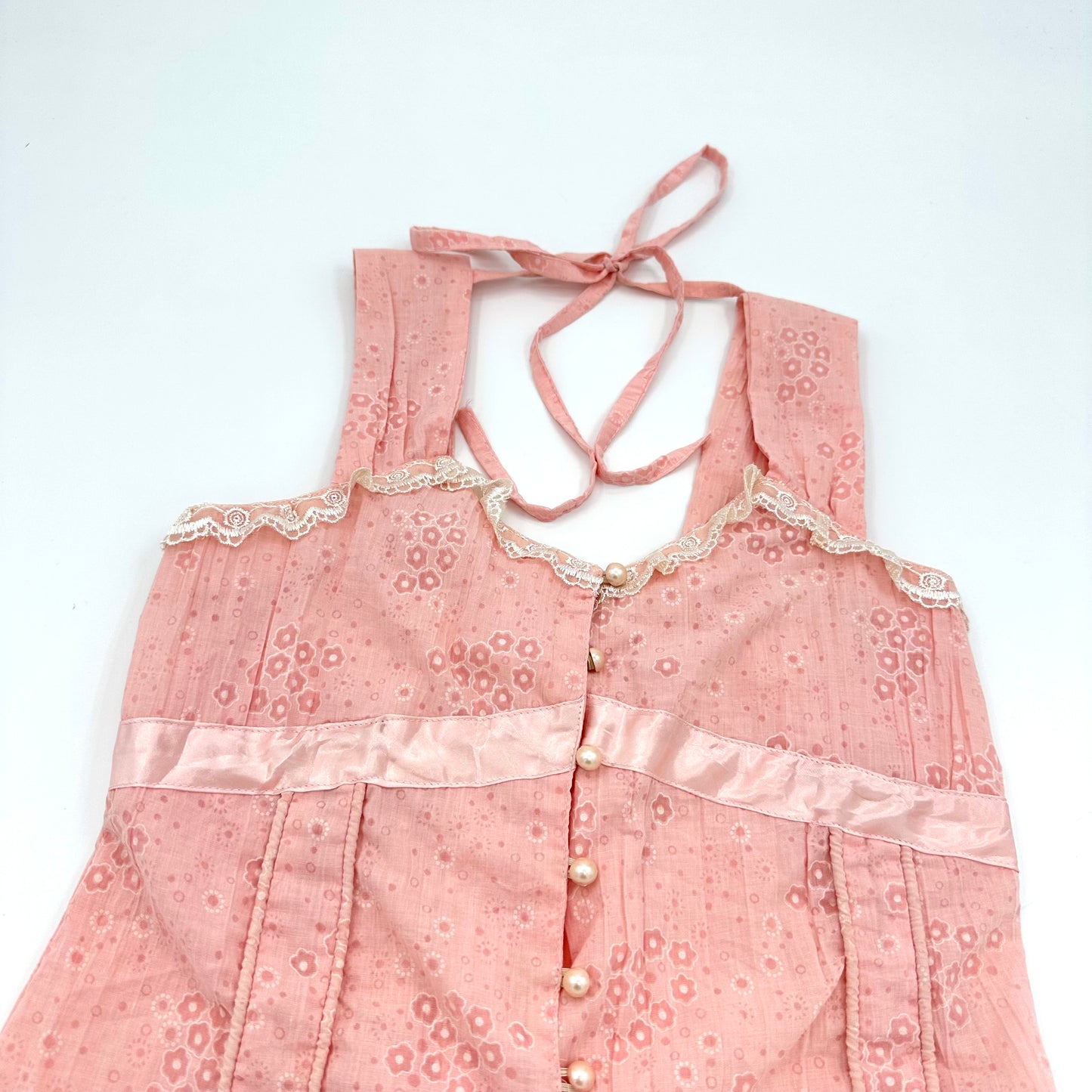 Floral Halter Corset Top
