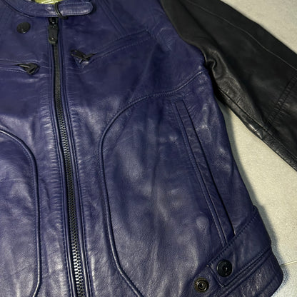 G-STAR RAW 00s Two-Tone Leather Biker Jacket