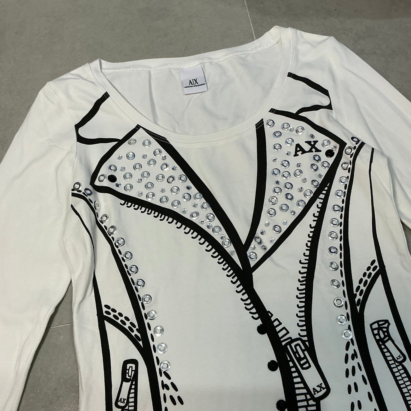 Armani Exchange Blazer Graphic Long Sleeves
