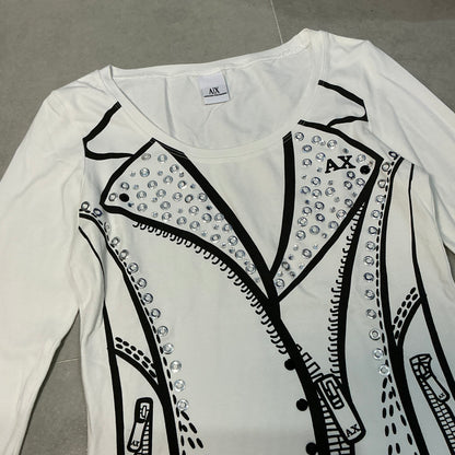Armani Exchange Blazer Graphic Long Sleeves