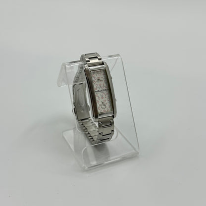 2006 Hello Kitty Rectangle Stainless Steel Bracelet Watch