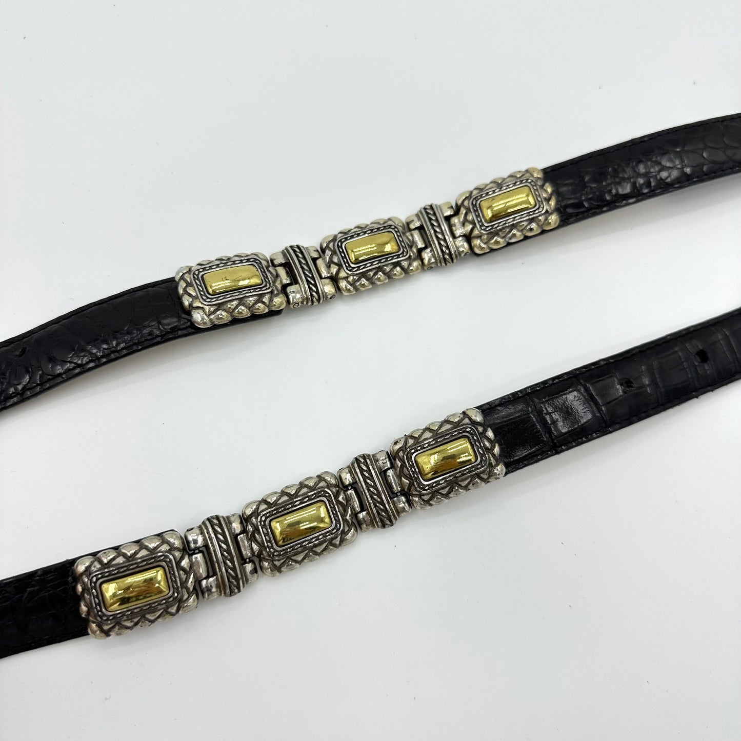 Brighton Two-Tone Croc Belt