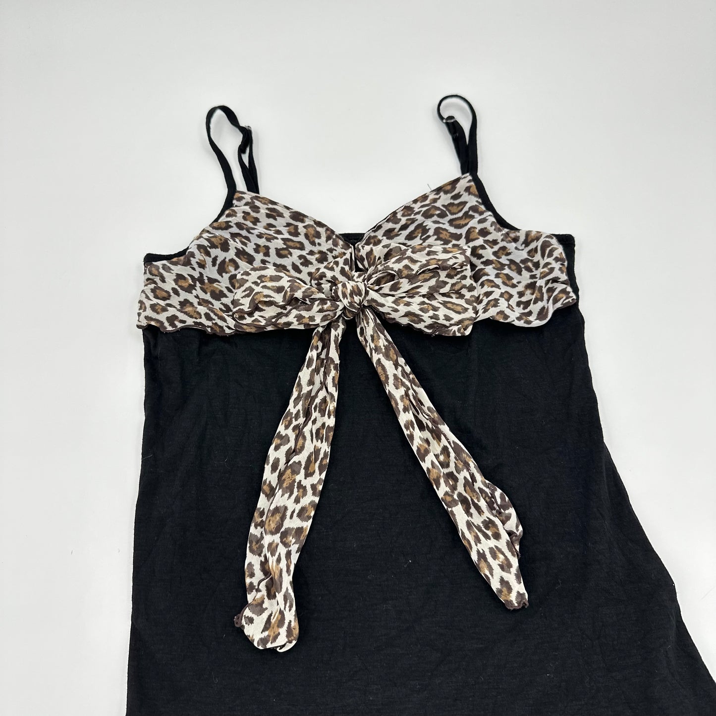 Leopard Ribbon Cami Dress