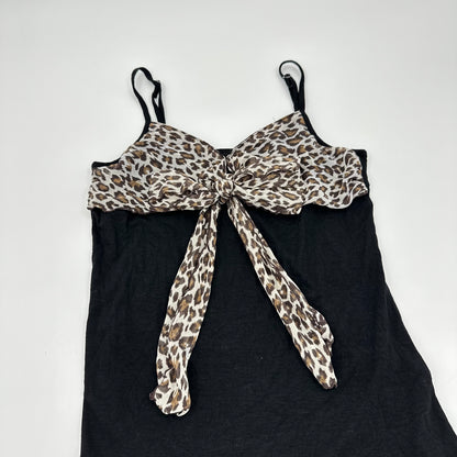 Leopard Ribbon Cami Dress