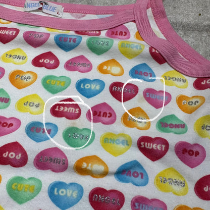 Angel Blue Heart Candy Camisole