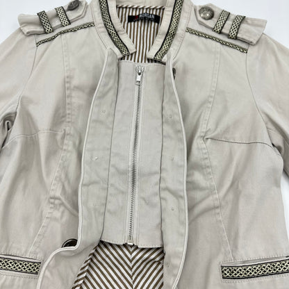 Morgan De Toi Military Anchor Button Crop Jacket