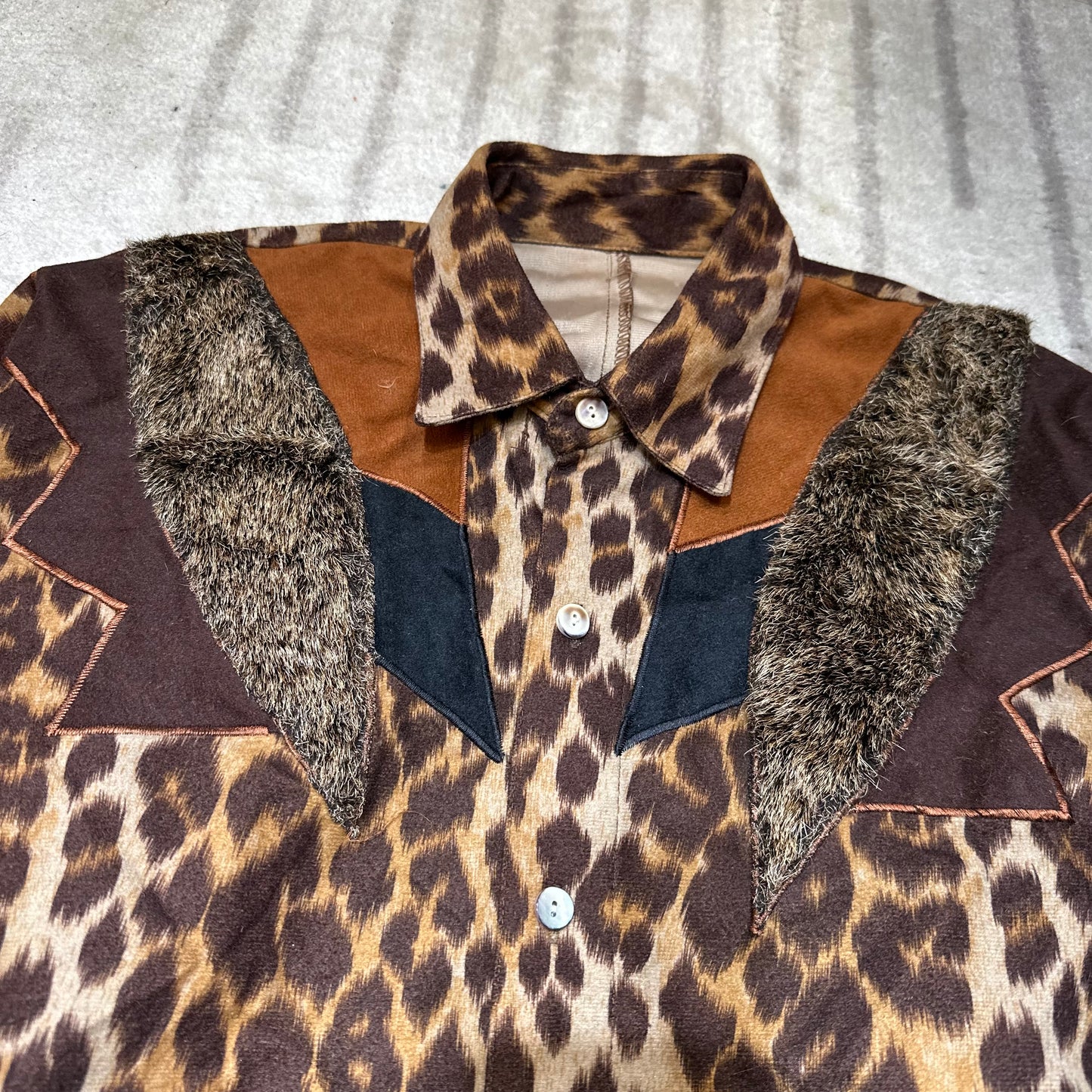 Fur Leopard Print shirt