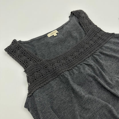 Tie up Knit Trim Tank