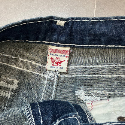 00s True Religion Girls Joey Super T World Tour Flare Jeans