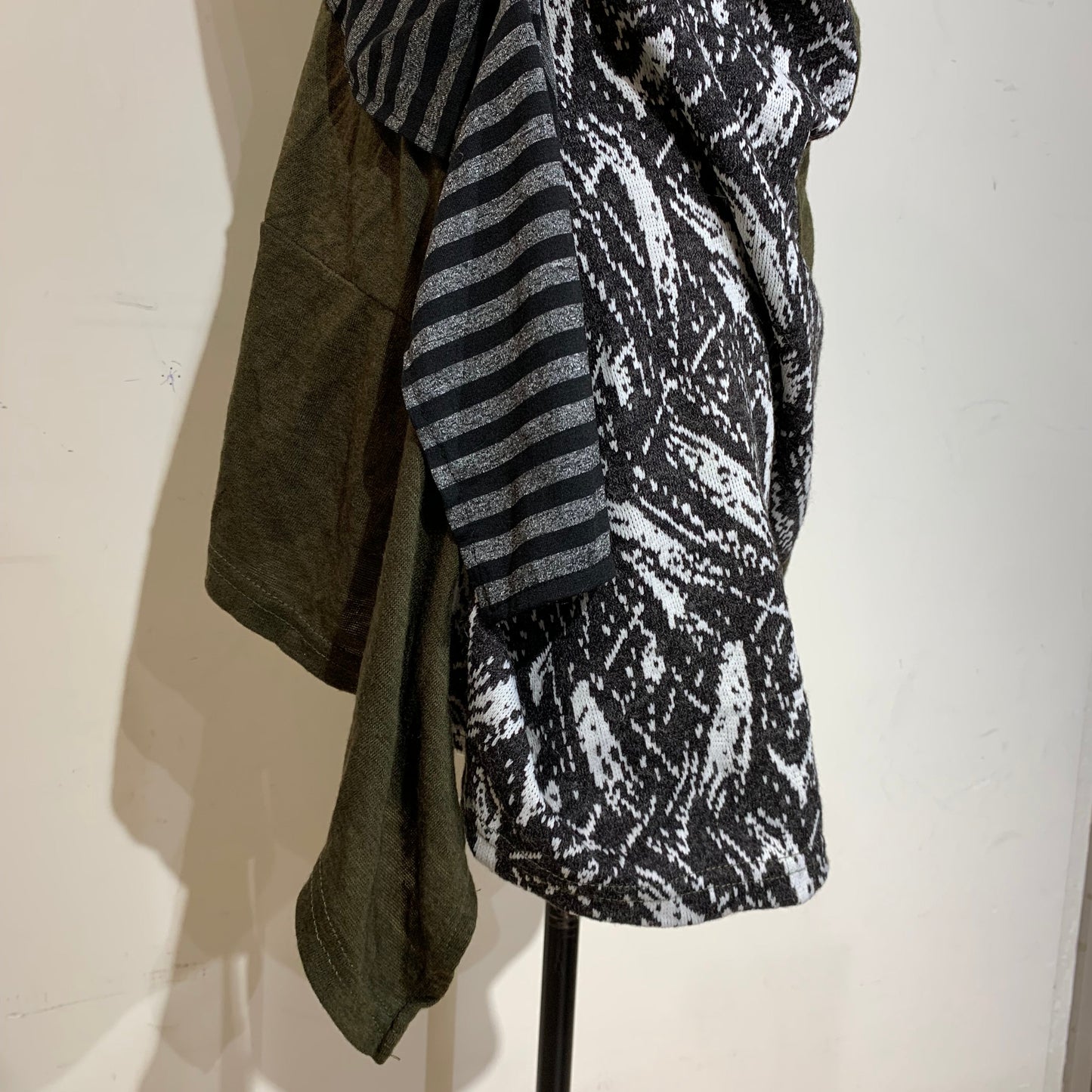 Asymmetrical Patchwork Print Sleeveless Top