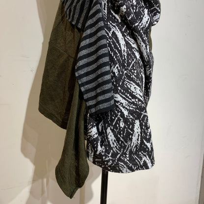 Asymmetrical Patchwork Print Sleeveless Top