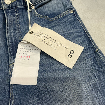 Marc by Marc Jacobs San Francisco Wash High Rise Flare Jeans