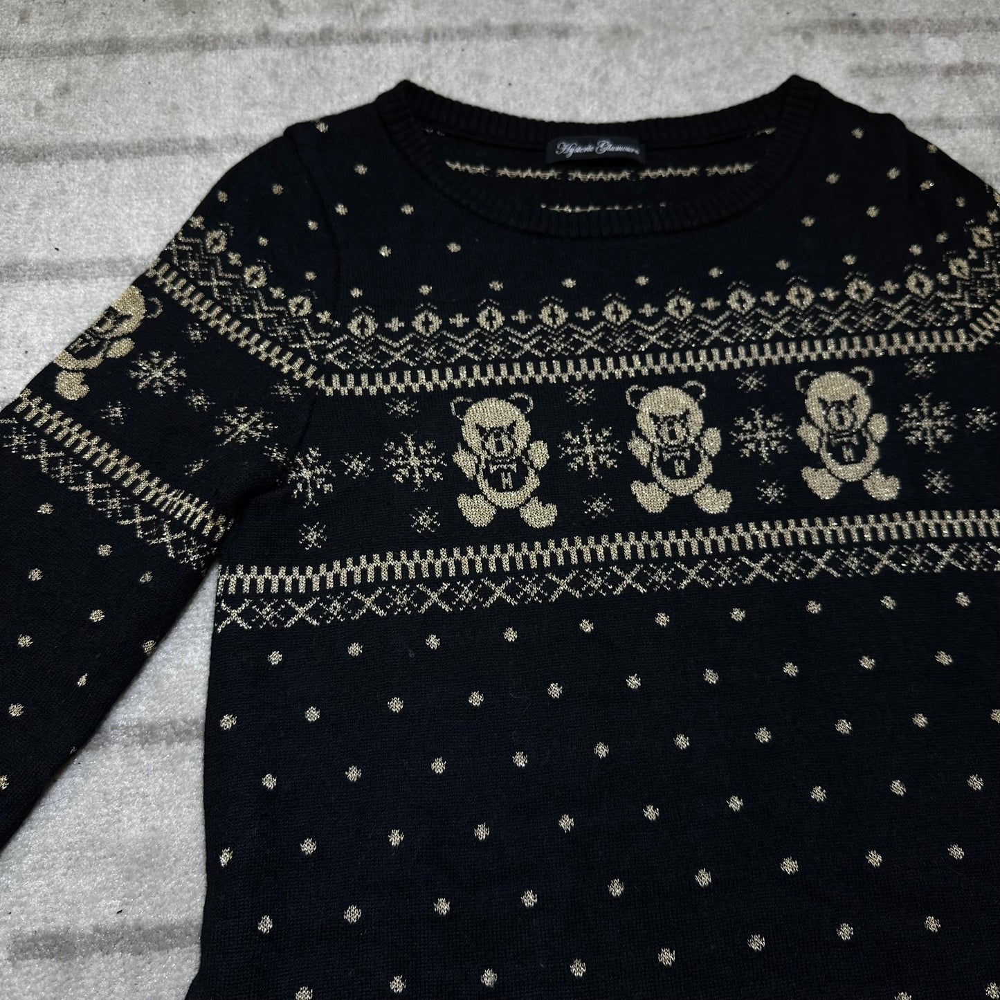 Hysteric Glamour FUCK Bear Knit Top