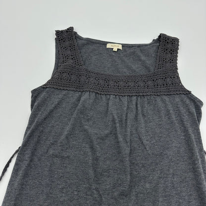 Tie up Knit Trim Tank