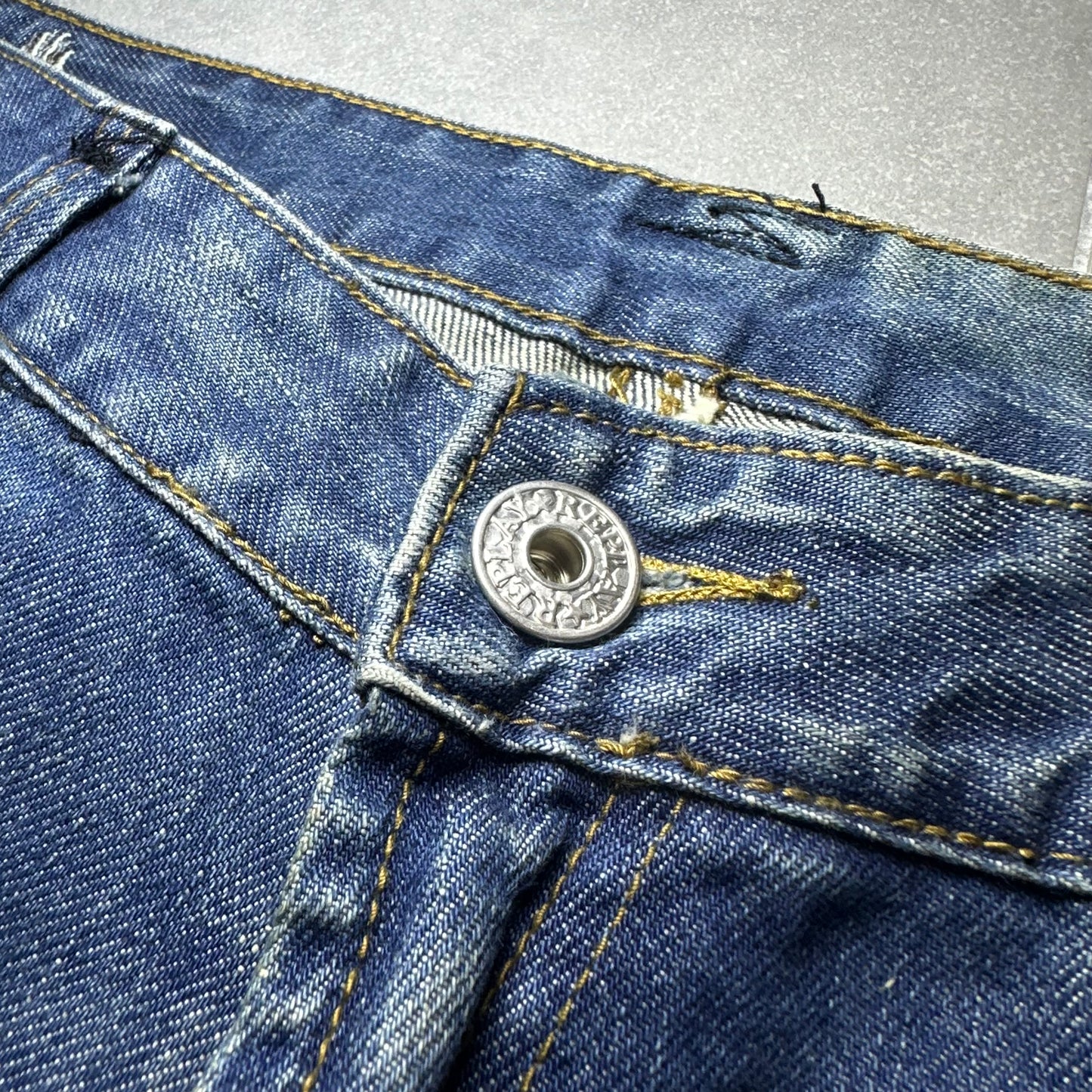 00s Replay Floral Bird Embroidery Straight Jeans (Hong Kong Made)