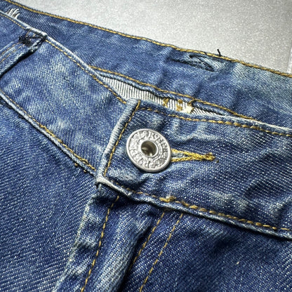 00s Replay Floral Bird Embroidery Straight Jeans (Hong Kong Made)