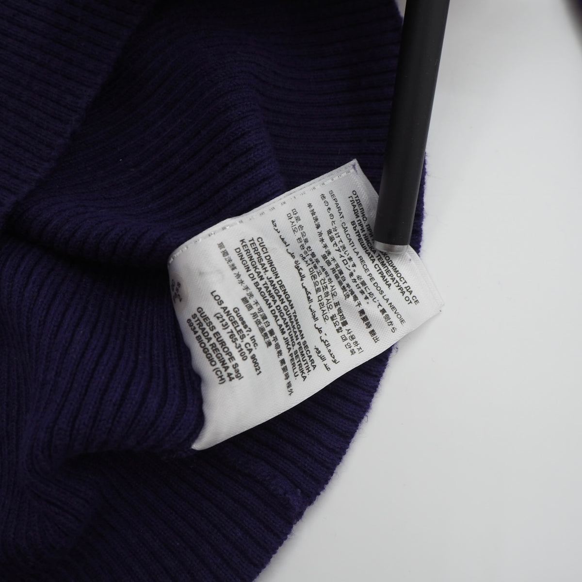 00s Guess Zip Up Striped Knit Jacket